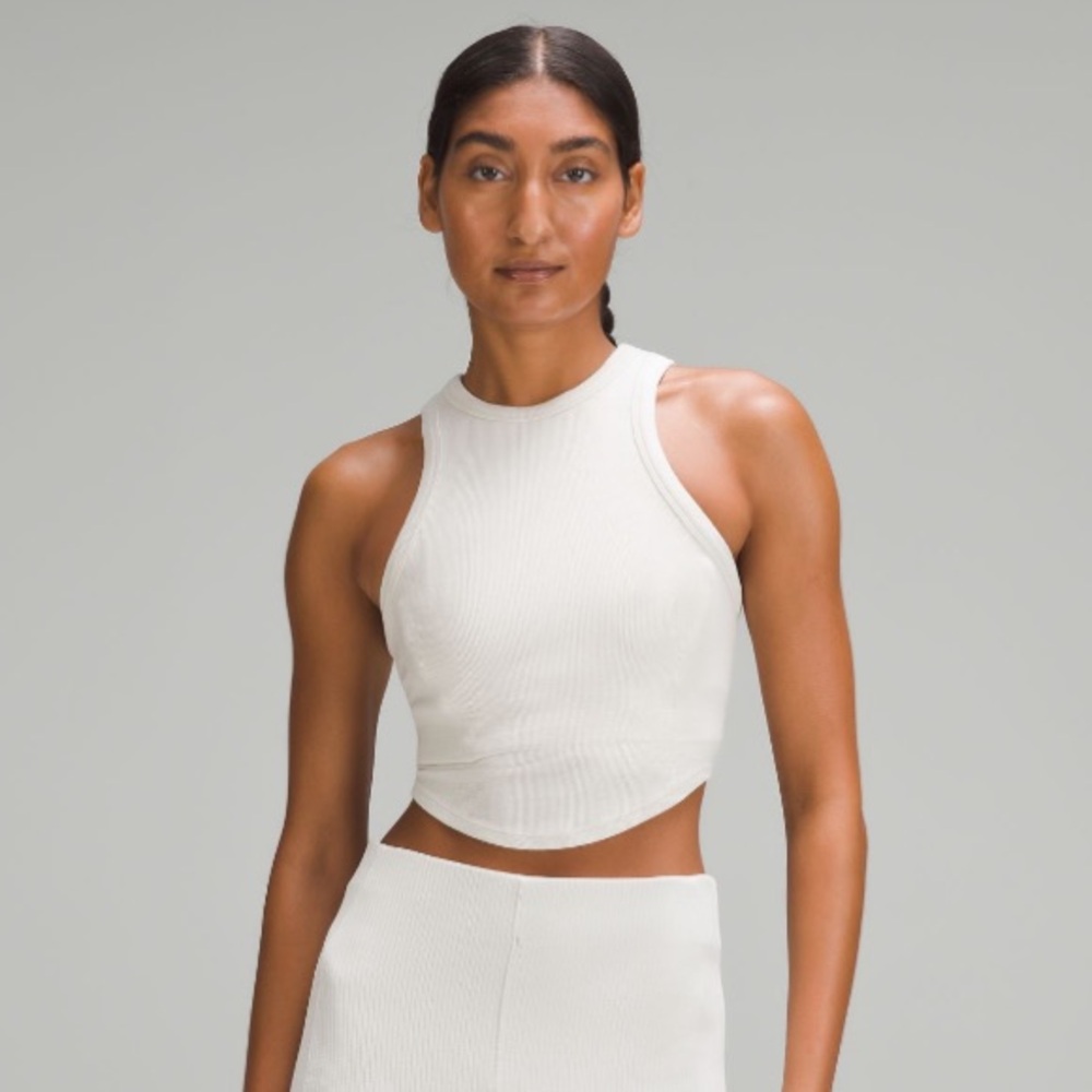 lululemon Hold Tight Cropped Tank Top in bone